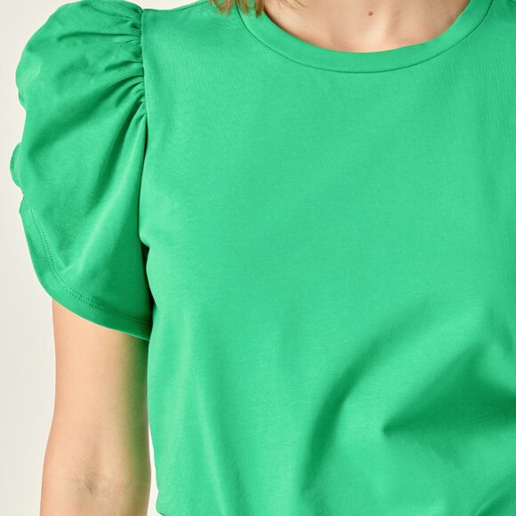 NWT English Factory Ruched Tee - Picture 2 of 3